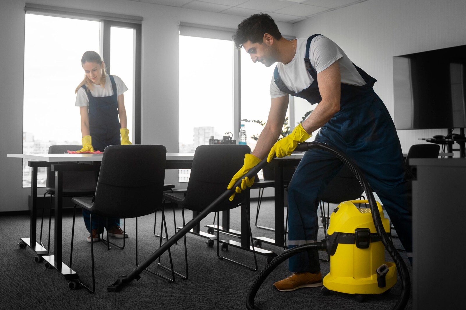 Our cleaning team at work
